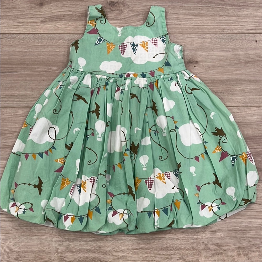 Jelly The Pug Green Balloon Dress